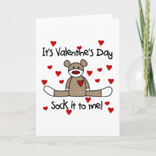 Sock It To Me Valentines Tshirts and Gifts Holiday Card