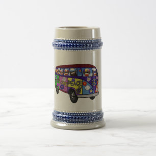 Sock Money Peace Bus Beer Stein