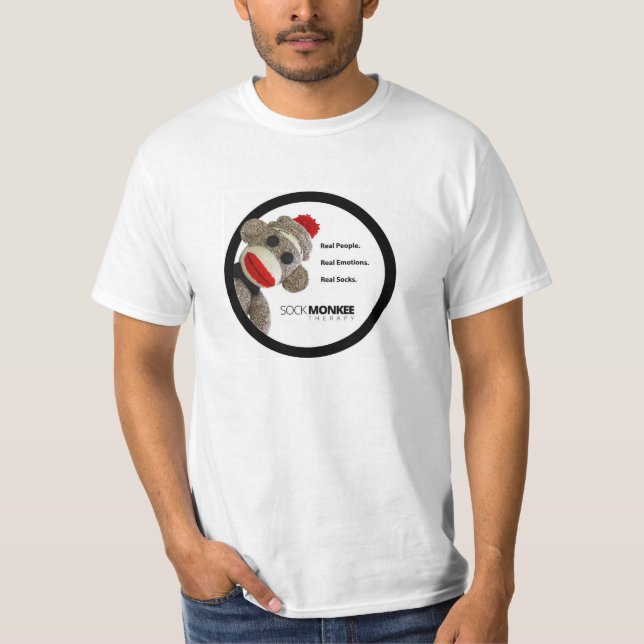 Sock Monkee Therapy - Real Socks T-shirt (Front)