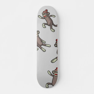 Sock Monkey Action Skateboard