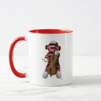 Sock Monkey and Cello