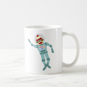 Sock Monkey Astronaut Coffee Mug