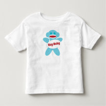 Sock Monkey Baby Shirt Personalize