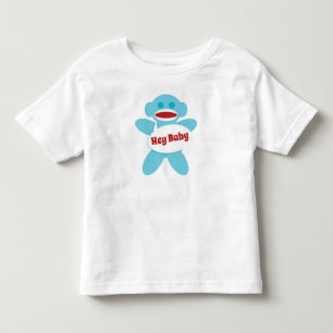Sock Monkey Baby Shirt Personalize
