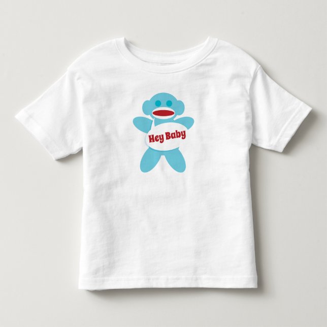 Sock Monkey Baby Shirt Personalize (Front)
