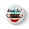 Sock Monkey Birthday Boy Button