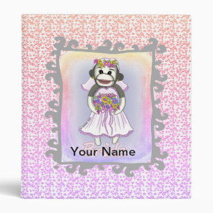Sock Monkey Bride  Binder