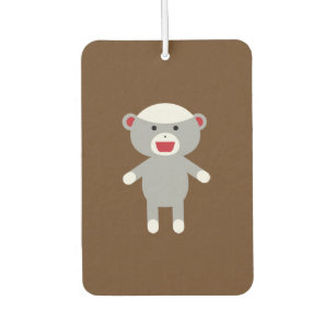 Sock Monkey Car Air Freshener