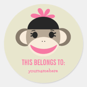 Sock Monkey CECI APPARTIENT À Stickers