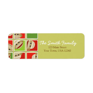 Sock Monkey Christmas Blocks Return Address