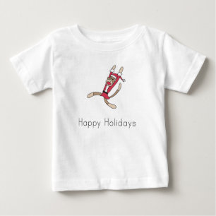 sock monkey christmas pyjamas baby T-Shirt