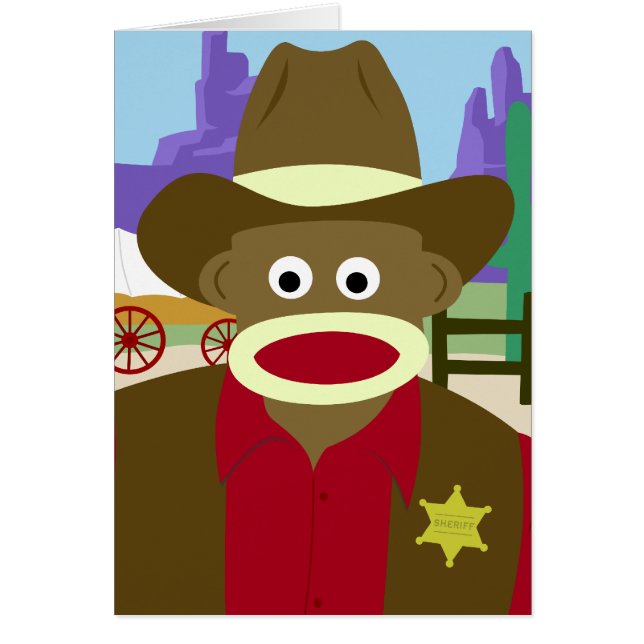 Sock Monkey Cowboy (Front)