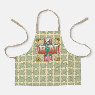 Sock Monkey custom RN Nurse apron 