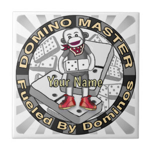 Sock Monkey Domino Master Tile