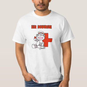 Sock Monkey ER Nurse T-shirts and Gifts
