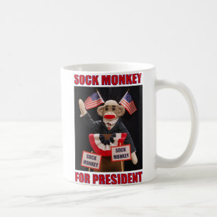 Sock Monkey for President Mug
