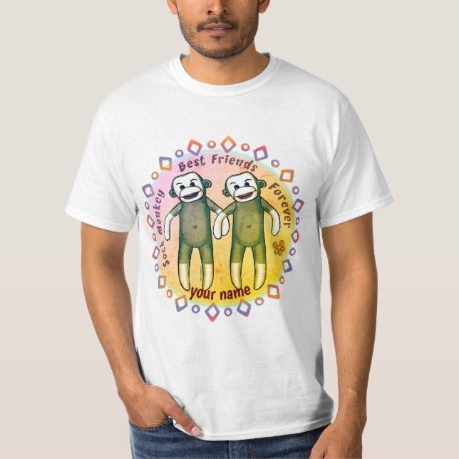 Sock Monkey Friends T-Shirt (Front)