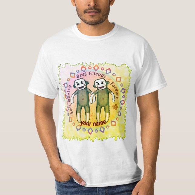 Sock Monkey Friends T-Shirt (Front)