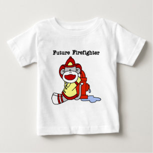 Sock Monkey Future Firefighter Tshirts and Gifts