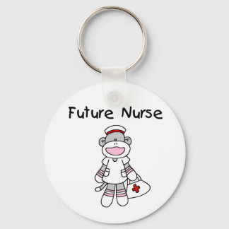 SOCK MONKEY FUTURE NURSE KEYCHAIN