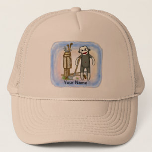 Sock Monkey Golf  hat 