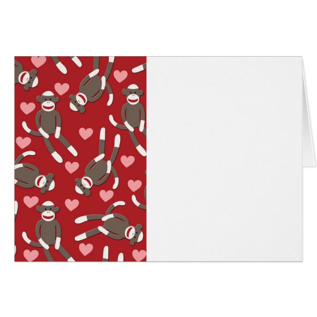 Sock Monkey Hearts (Front Horizontal)