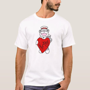 Sock Monkey I Love Nursing T-shirts et cadeaux