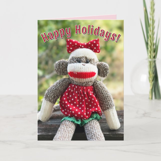 Sock Monkey - Ichigo Cartes de Noël (Devant)