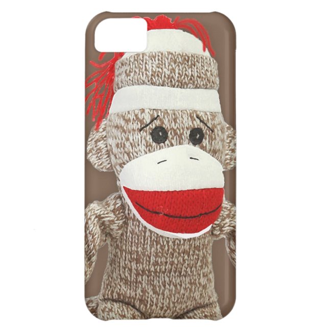 sock monkey iphone 5 case case for iPhone 5C (Back)