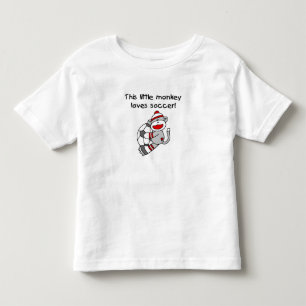 Sock Monkey Loves Soccer Toddler T-shirt