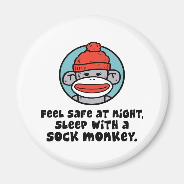 Sock Monkey Magnet (Front)