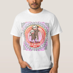 Sock Monkey Mom T-Shirt