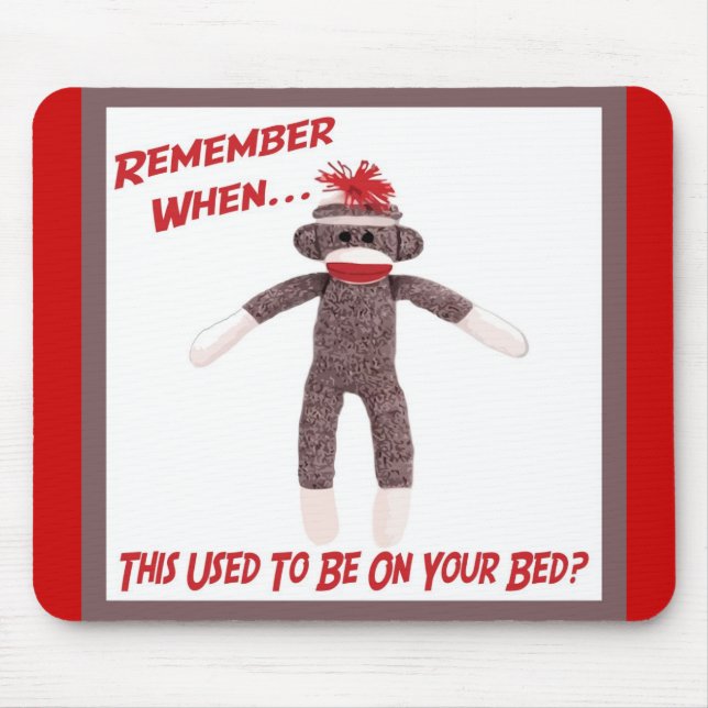 Sock Monkey Mousepad (Front)