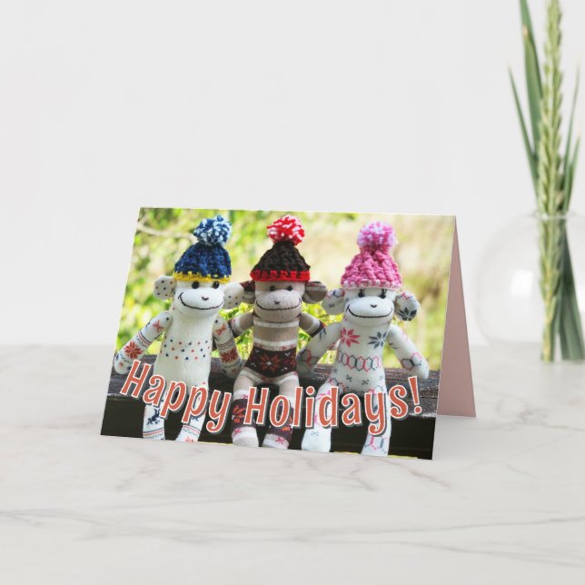 Sock Monkey - Nordic Christmas Cards (Front)