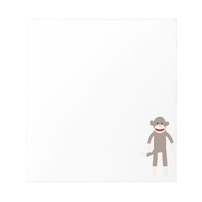 Sock Monkey Notepad (Front)