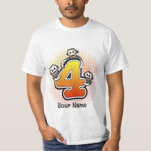 Sock Monkey Number 4 T-Shirt