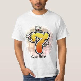 Sock Monkey Number 7 T-Shirt