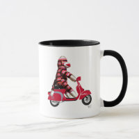 Sock Monkey on Moped