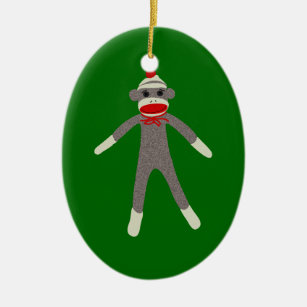 Sock Monkey Ornament
