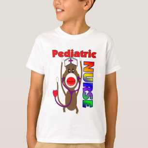 Sock Monkey Pediatric Nurse Gifts T-Shirt