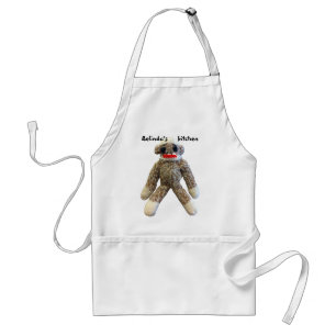 Sock Monkey Personalized Standard Apron
