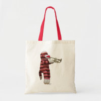 Sock Monkey Playing Trumpet