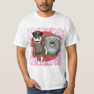 Sock Monkey Police t-shirt