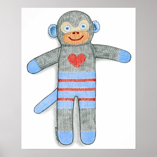 Sock Monkey Print (Front)