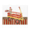 Sock Monkey Red Wagon, Thank You Note Cards