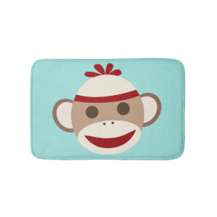 Sock Monkey Rug / Bath Mat