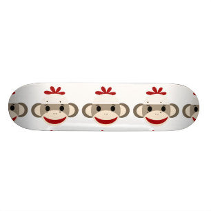 Sock Monkey Skateboard Deck