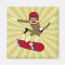 Sock Monkey Skateboarder