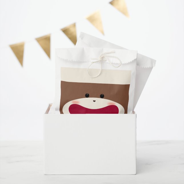 Sock Monkey Smile(Boy)  Favour Bag (Party)