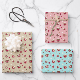 Sock Monkey Smile Wrapping Paper Sheet
